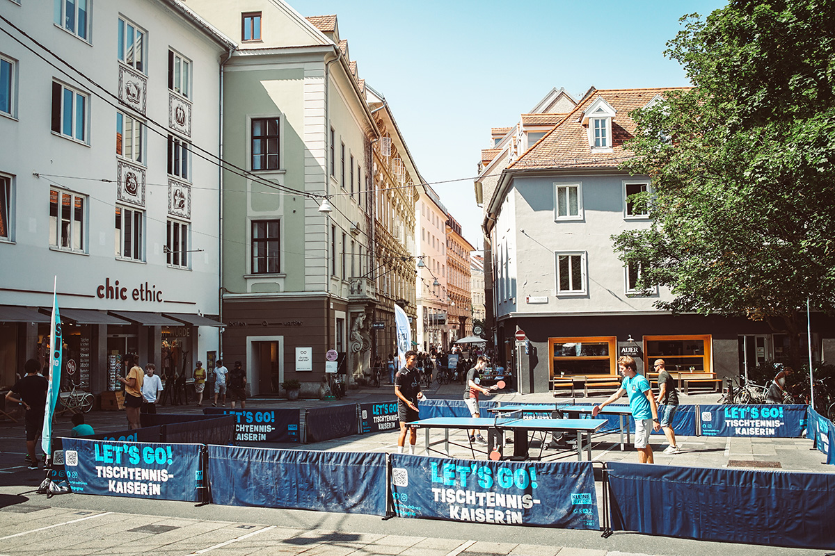 Tischtennis-KaiserIn in Graz am Tummelplatz