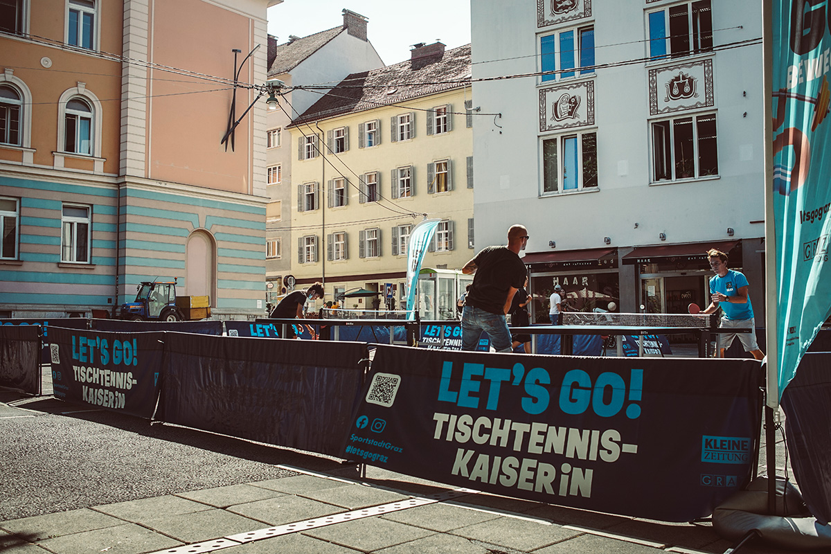 Tischtennis-KaiserIn in Graz am Tummelplatz