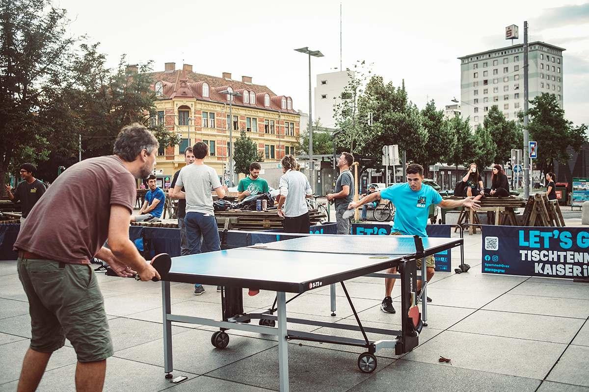Tischtennis-KaiserIn in Graz am Lendplatz